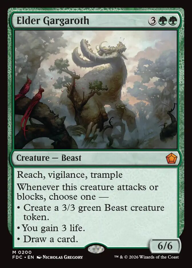 Elder Gargaroth (200) - Foundations Commander (FDC)