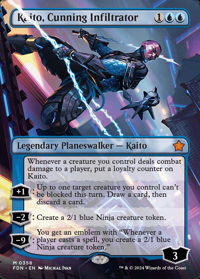 Kaito, Cunning Infiltrator (358) - Foundations (FDN)