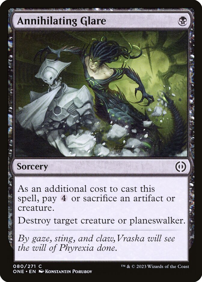 Annihilating Glare (80) - Phyrexia: All Will Be One (ONE)