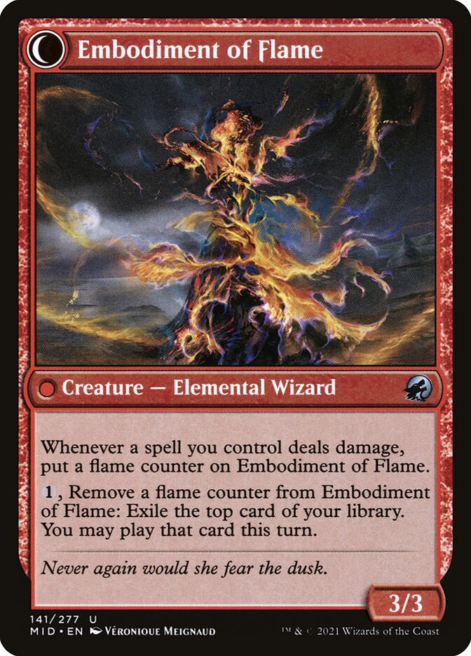 Flame Channeler // Embodiment of Flame (141) - Innistrad: Midnight Hunt (MID)