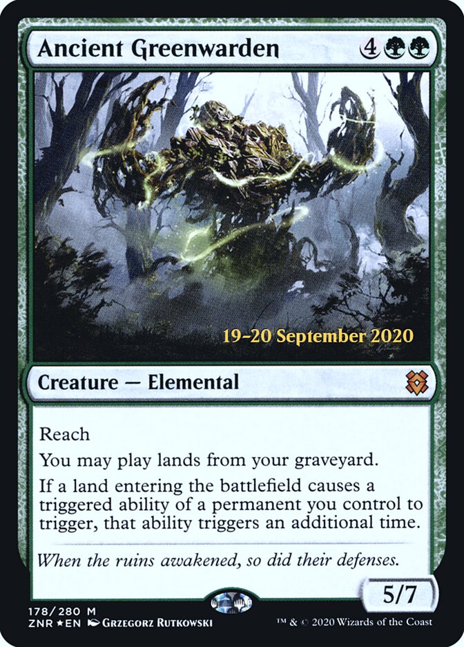 Ancient Greenwarden (178s) - Zendikar Rising Promos (PZNR)