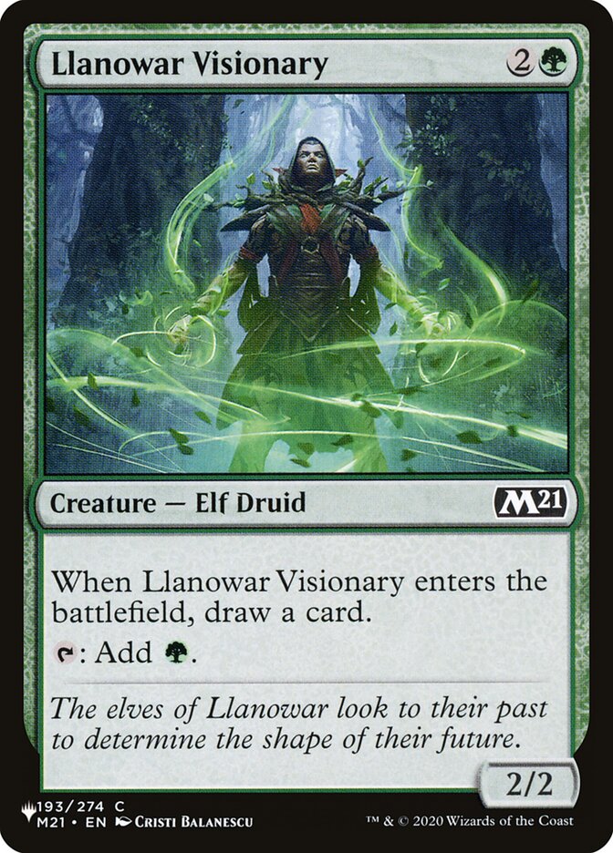 Llanowar Visionary (M21-193) - The List (PLST)