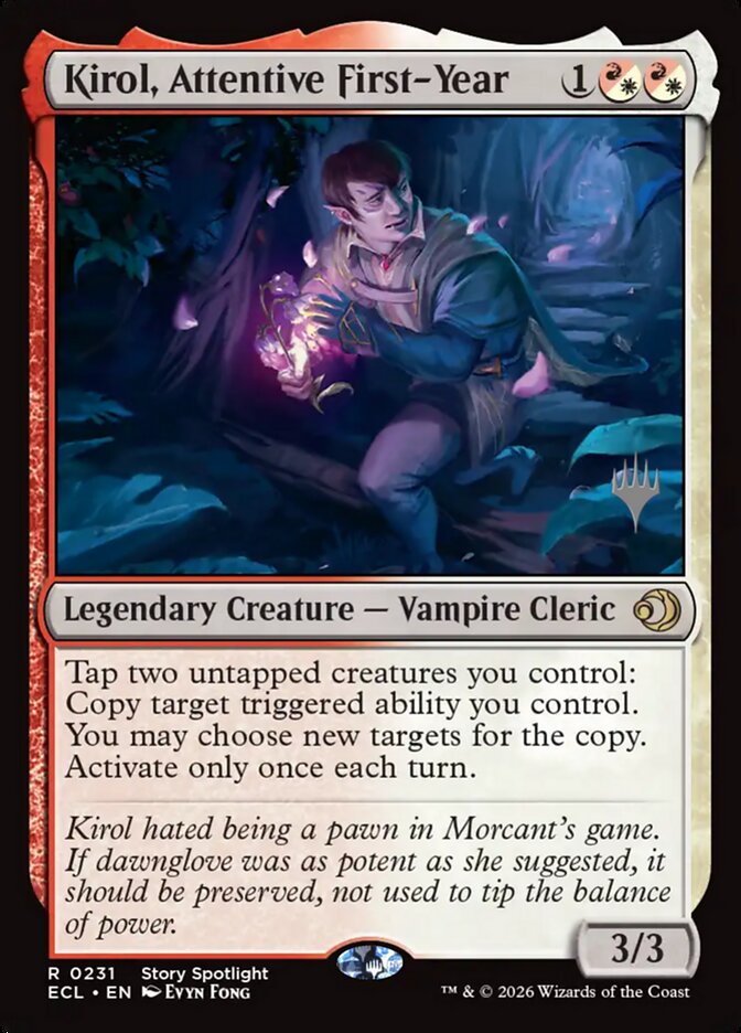 Kirol, Attentive First-Year (231p) - Lorwyn Eclipsed Promos (PECL)