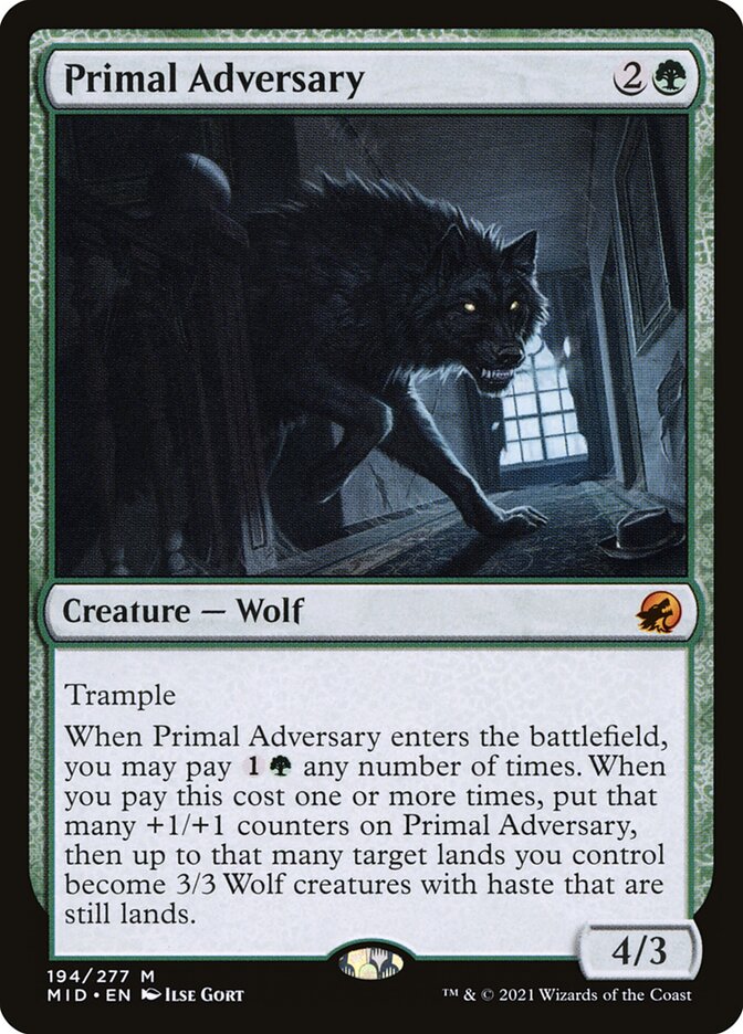 Primal Adversary (194) - Innistrad: Midnight Hunt (MID)