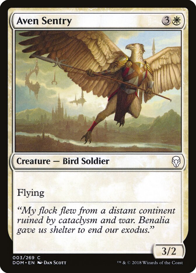 Aven Sentry (3) - Dominaria (DOM)