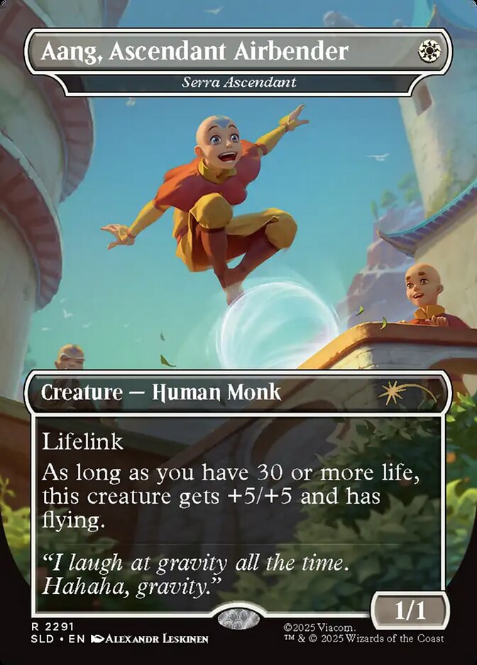Aang, Ascendant Airbender - Serra Ascendant (2291) - Secret Lair Drop (SLD)
