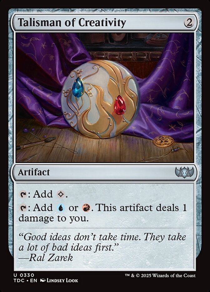 Talisman of Creativity (330) - Tarkir: Dragonstorm Commander (TDC)