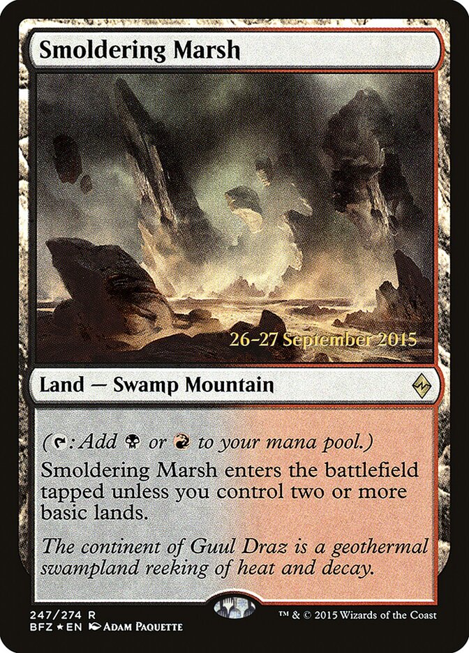 Smoldering Marsh (247s) - Battle for Zendikar Promos (PBFZ)