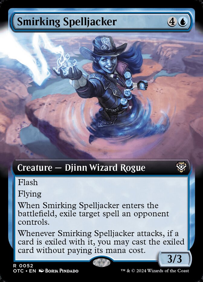 Smirking Spelljacker (52) - Outlaws of Thunder Junction Commander (OTC)