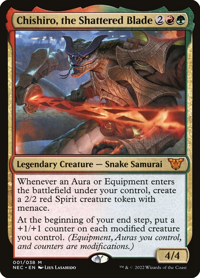 Chishiro, the Shattered Blade (1) - Neon Dynasty Commander (NEC)