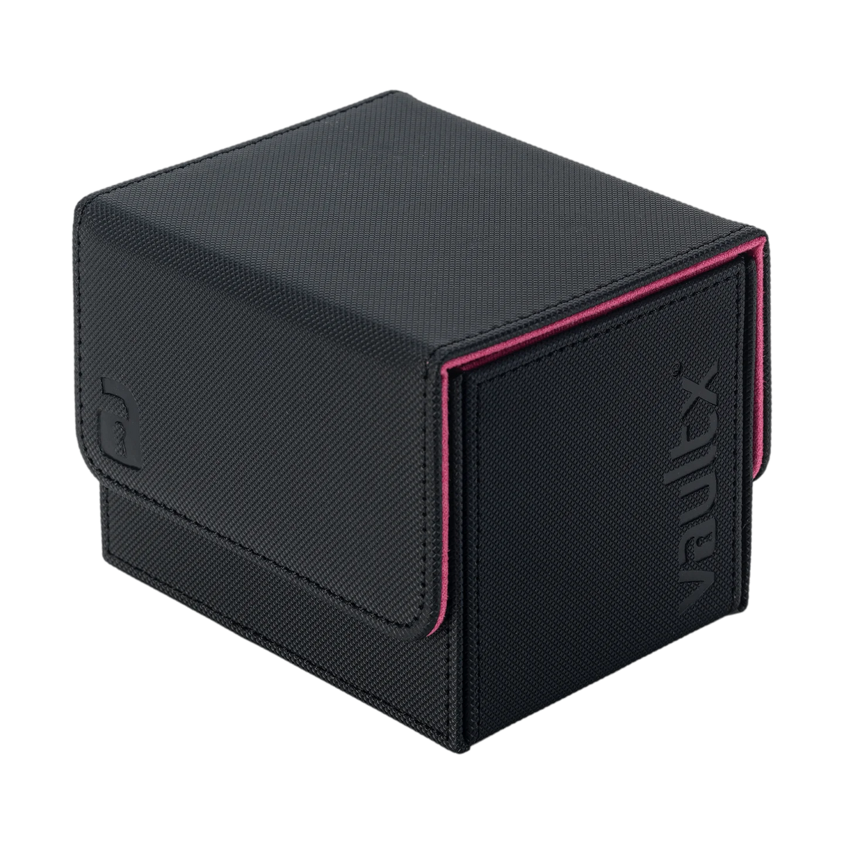 Vault X Premium Sideloading Deck Box 100+ - Black/Electric Pink