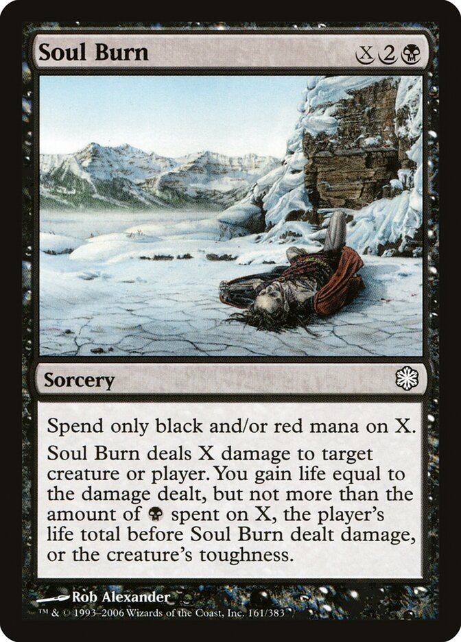 Soul Burn (161) - Coldsnap Theme Decks (CST)