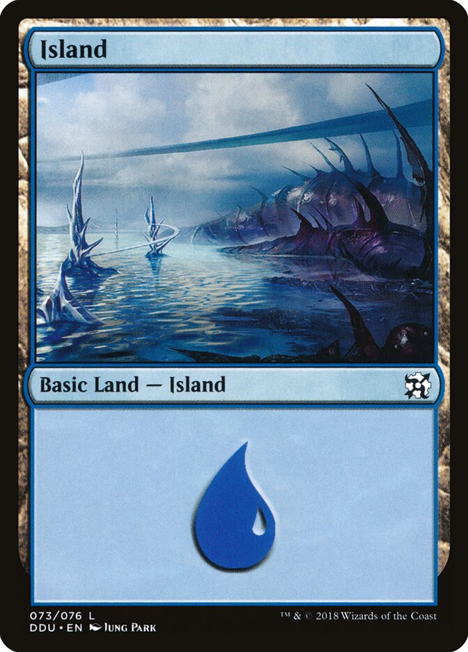 Island (73) - Duel Decks: Elves vs. Inventors (DDU)