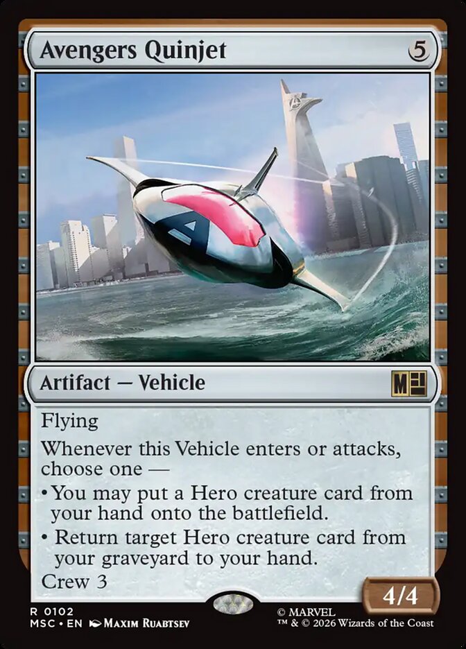 Avengers Quinjet (102) - Marvel Super Heroes Commander (MSC)