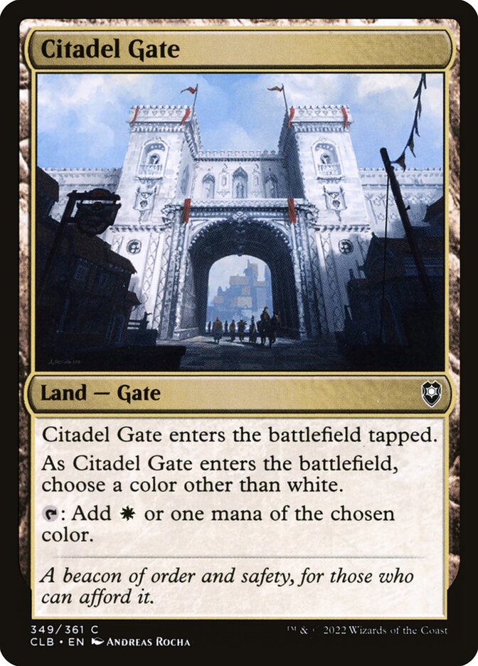 Citadel Gate (349) - Commander Legends: Battle for Baldur's Gate (CLB)