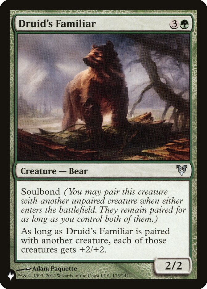 Druid's Familiar (AVR-175) - The List (PLST)
