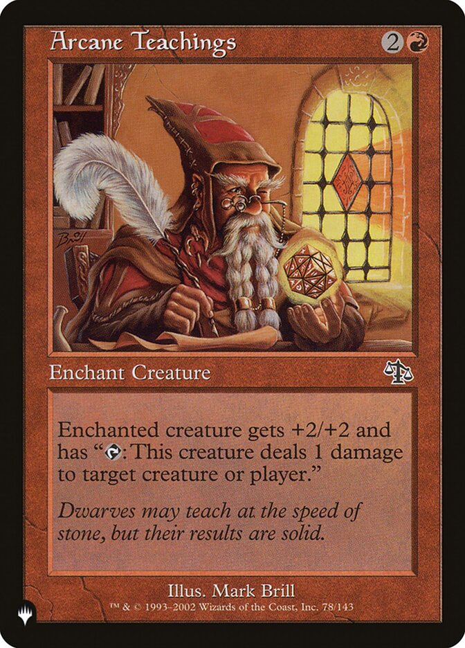 Arcane Teachings (JUD-78) - The List (PLST)