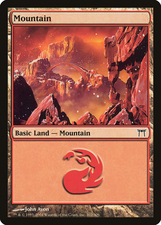 Mountain (302) - Champions of Kamigawa (CHK)
