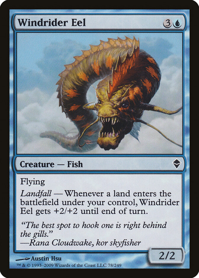 Windrider Eel (78) - Zendikar (ZEN)