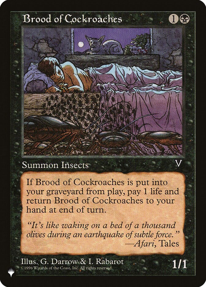 Brood of Cockroaches (VIS-53) - The List (PLST)