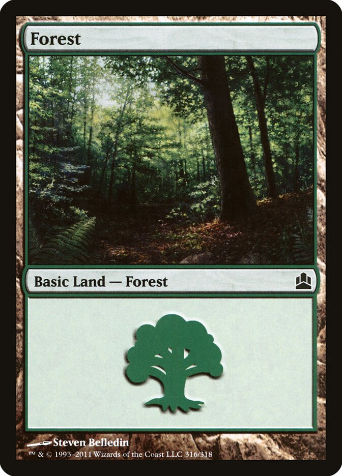 Forest (316) - Commander 2011 (CMD)