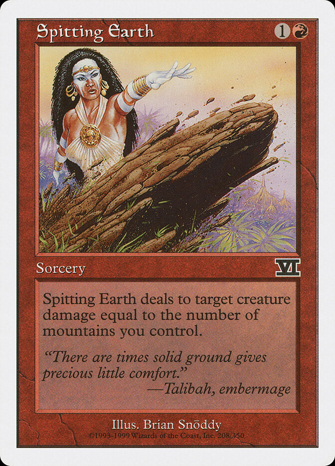 Spitting Earth (208) - Classic Sixth Edition (6ED)