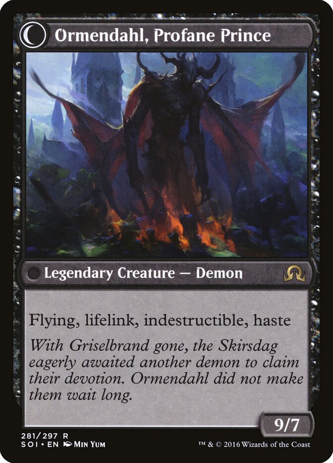 Westvale Abbey // Ormendahl, Profane Prince (281) - Shadows over Innistrad (SOI)