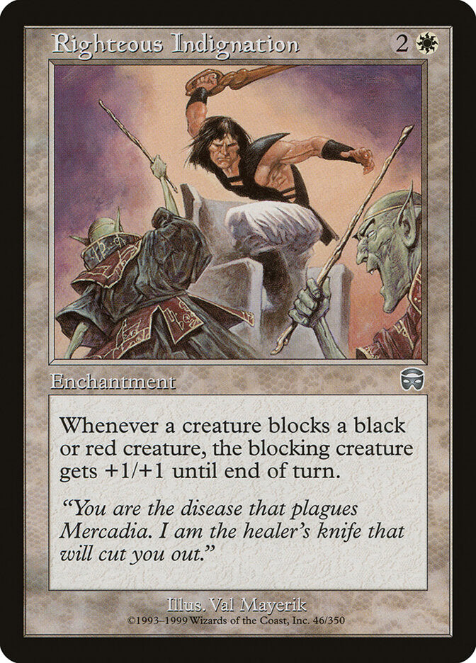 Righteous Indignation (46) - Mercadian Masques (MMQ)