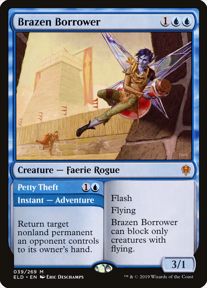 Brazen Borrower // Petty Theft (39) - Throne of Eldraine (ELD)