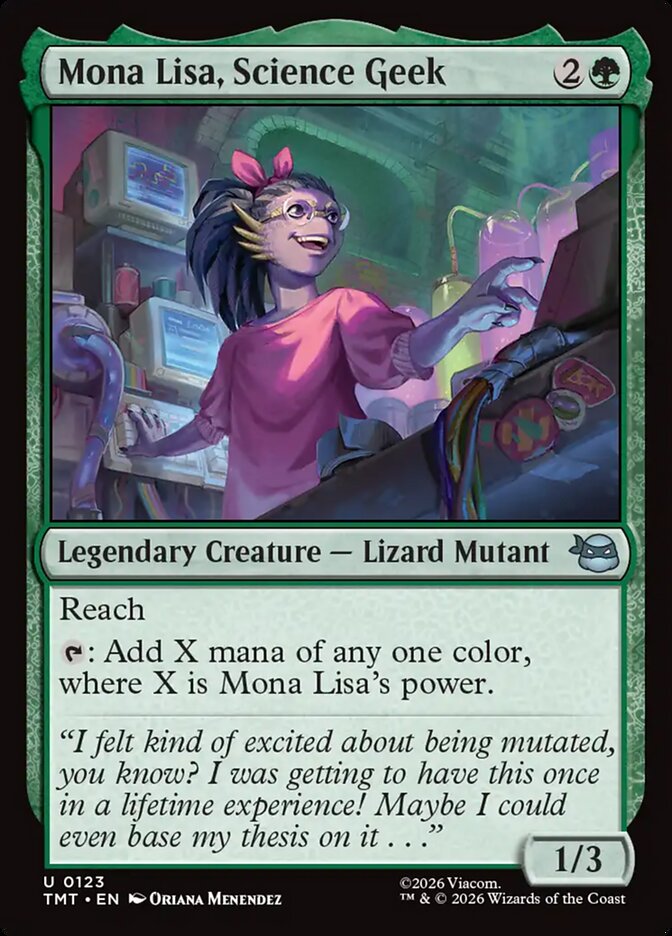 Mona Lisa, Science Geek (123) - Teenage Mutant Ninja Turtles (TMT)