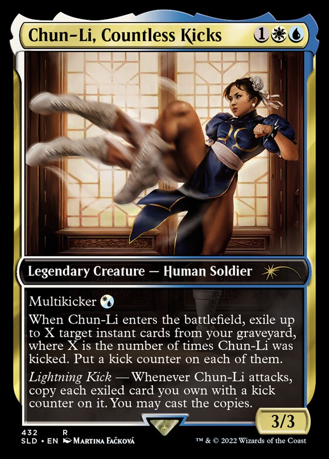 Chun-Li, Countless Kicks - Zethi, Arcane Blademaster (432) - Secret Lair Drop (SLD)