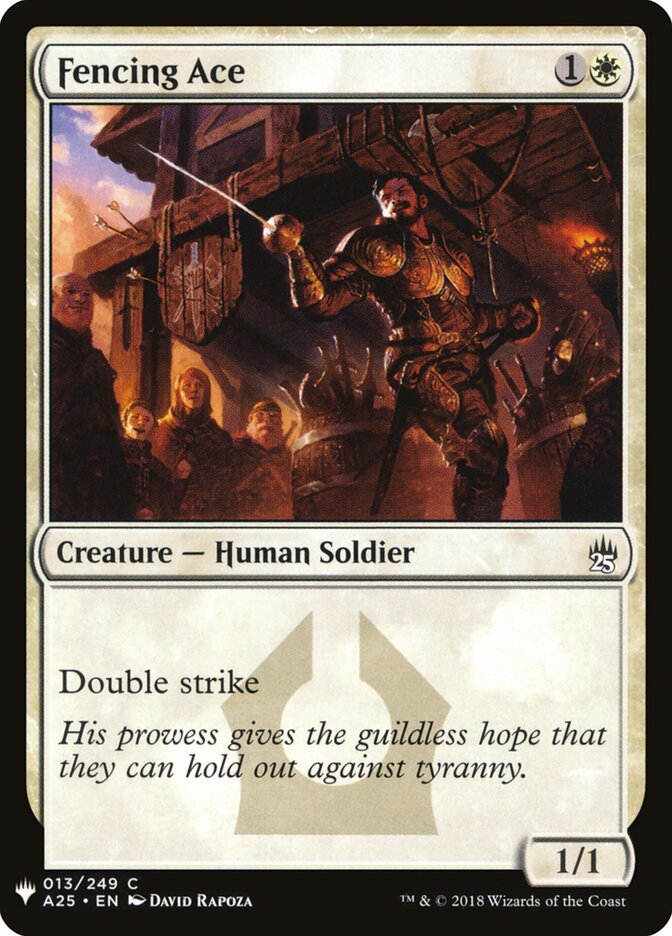 Fencing Ace (A25-13) - The List (PLST)