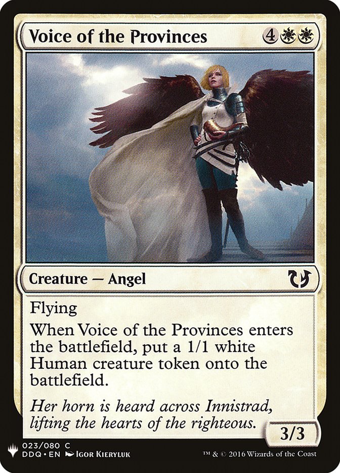 Voice of the Provinces - The List (PLST)