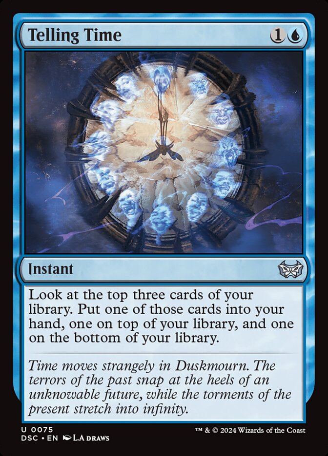 Telling Time (75) - Duskmourn: House of Horror Commander (DSC)