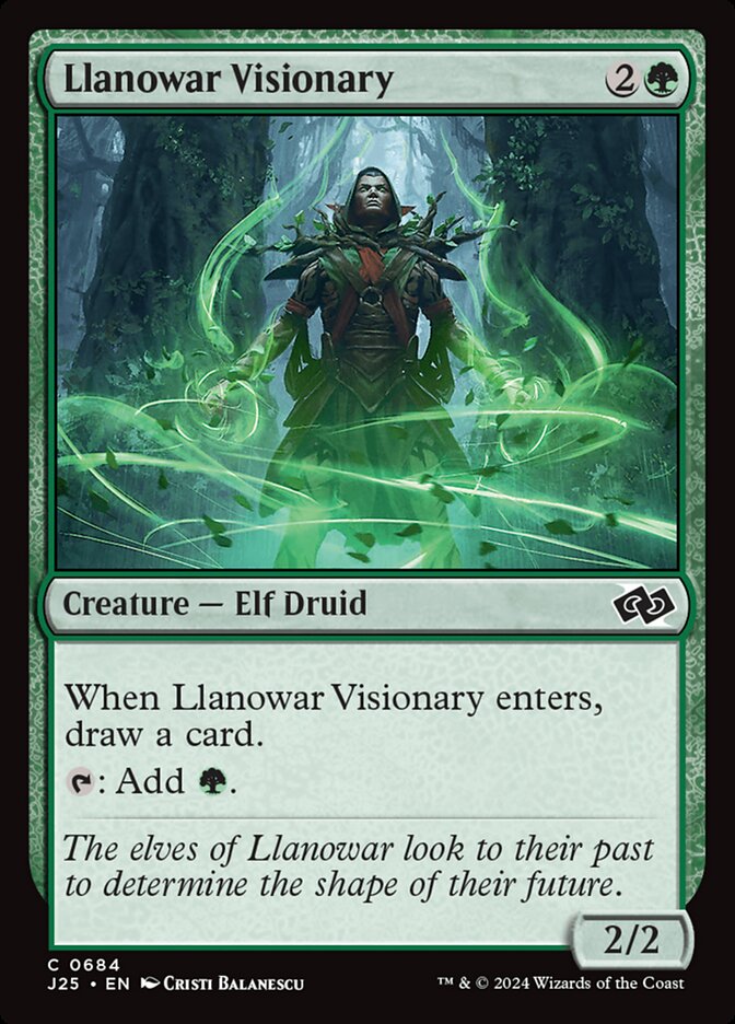 Llanowar Visionary (684) - Foundations Jumpstart (J25)