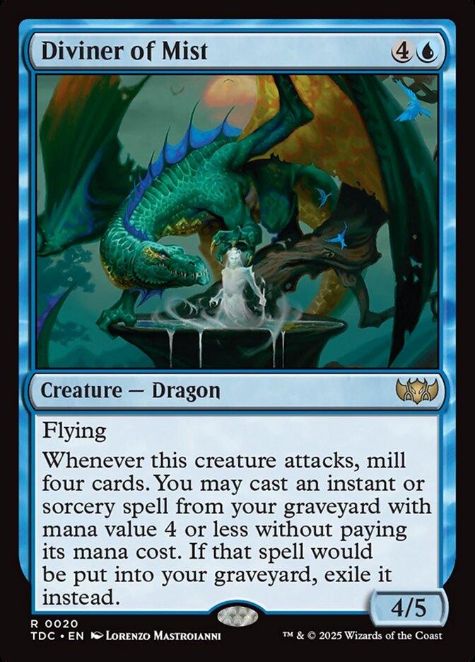 Diviner of Mist (20) - Tarkir: Dragonstorm Commander (TDC)