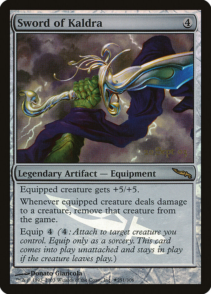 Sword of Kaldra (251★) - Mirrodin Promos (PMRD)