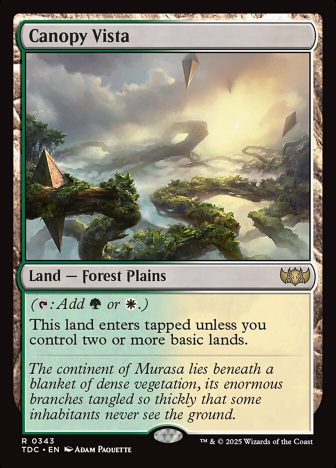 Canopy Vista (343) - Tarkir: Dragonstorm Commander (TDC)
