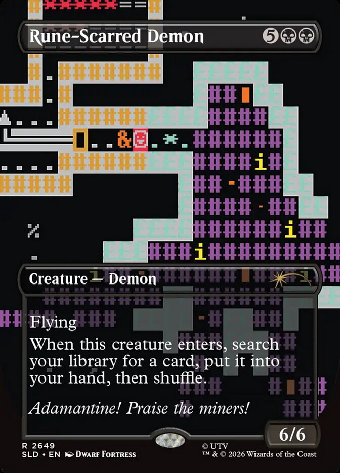 Rune-Scarred Demon (2649) - Secret Lair Drop (SLD)