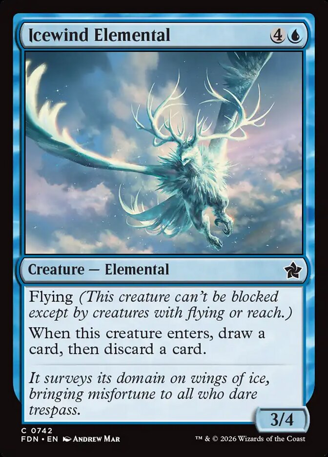Icewind Elemental (742) - Foundations (FDN)