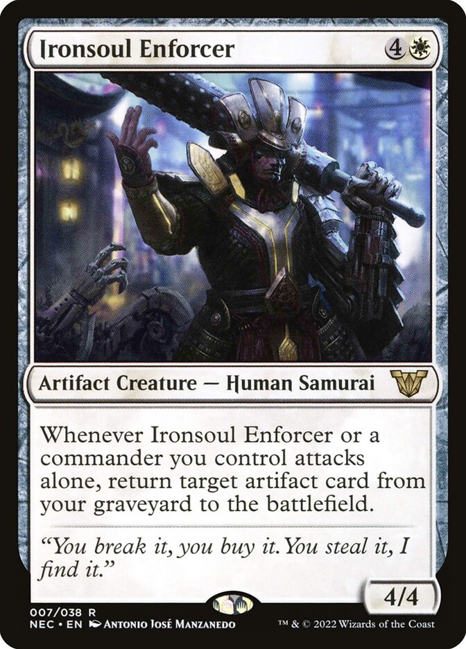 Ironsoul Enforcer (7) - Neon Dynasty Commander (NEC)