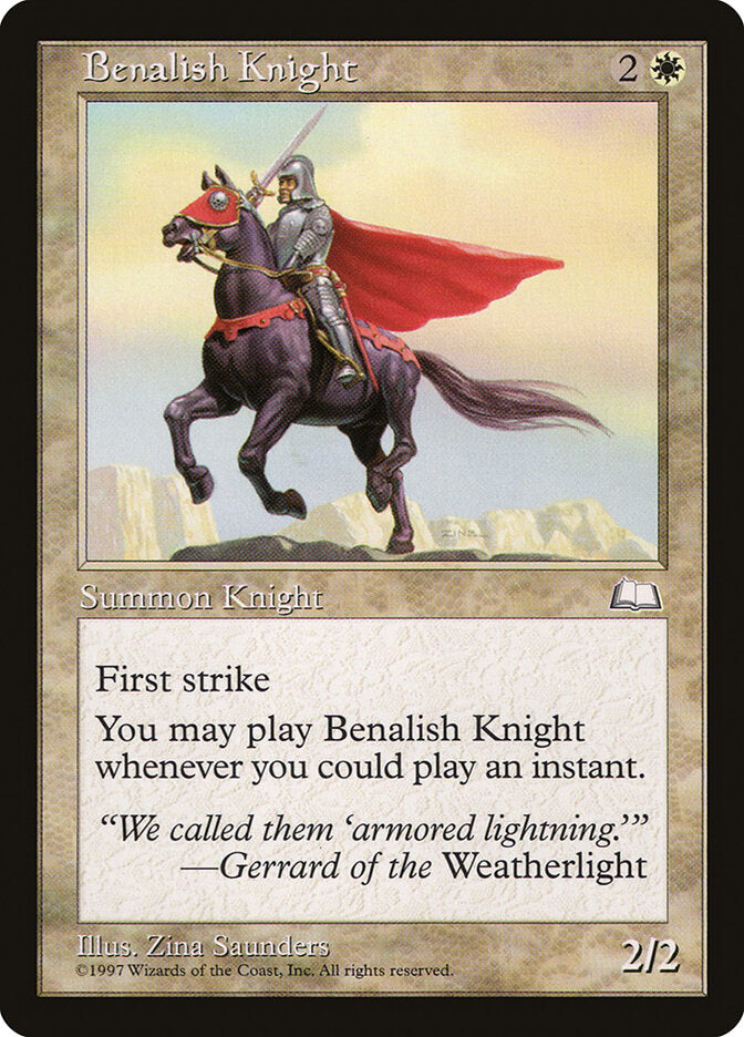 Benalish Knight (9) - Weatherlight (WTH)