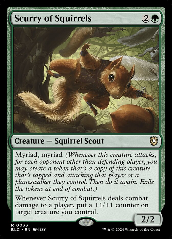 Scurry of Squirrels (33) - Bloomburrow Commander (BLC)