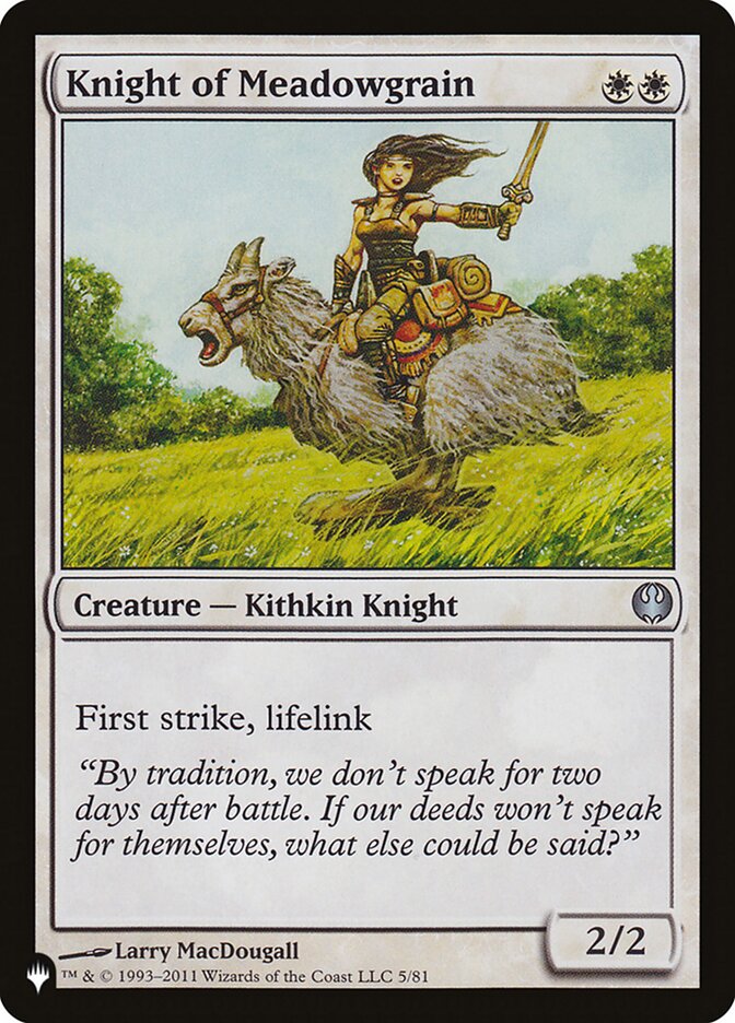 Knight of Meadowgrain (DDG-5) - The List (PLST)