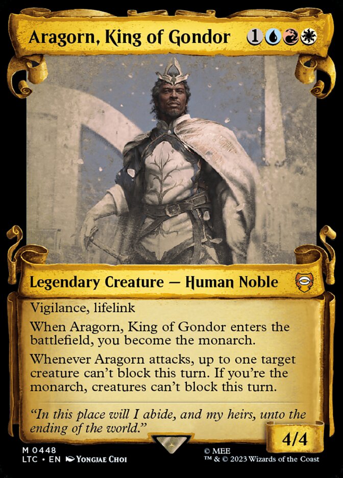 Aragorn, King of Gondor (448) - Tales of Middle-earth Commander (LTC)