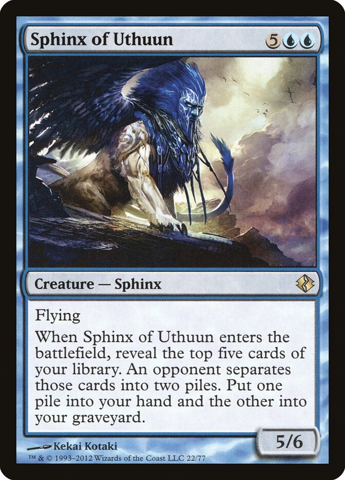 Sphinx of Uthuun (22) - Duel Decks: Venser vs. Koth (DDI)