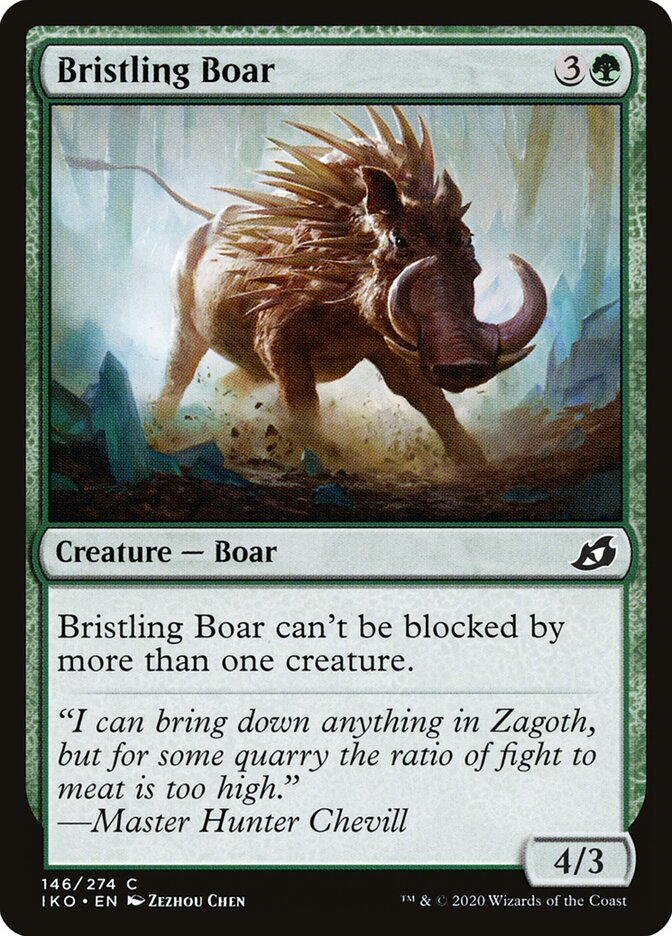 Bristling Boar (146) - Ikoria: Lair of Behemoths (IKO)