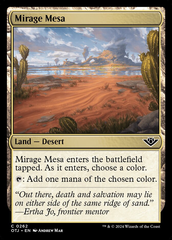 Mirage Mesa (262) - Outlaws of Thunder Junction (OTJ)