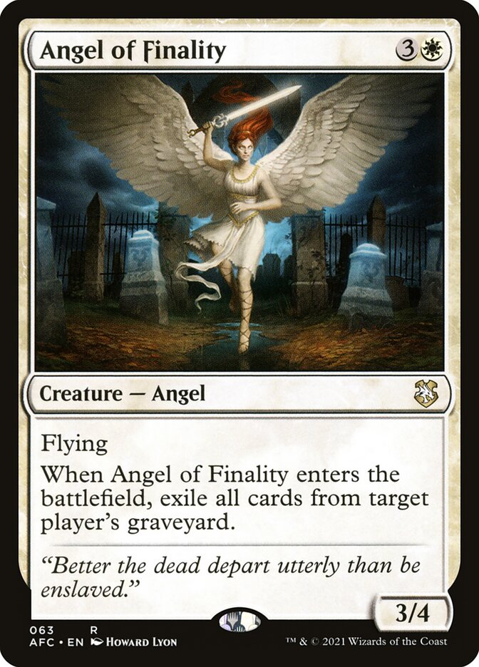 Angel of Finality (63) - Forgotten Realms Commander (AFC)