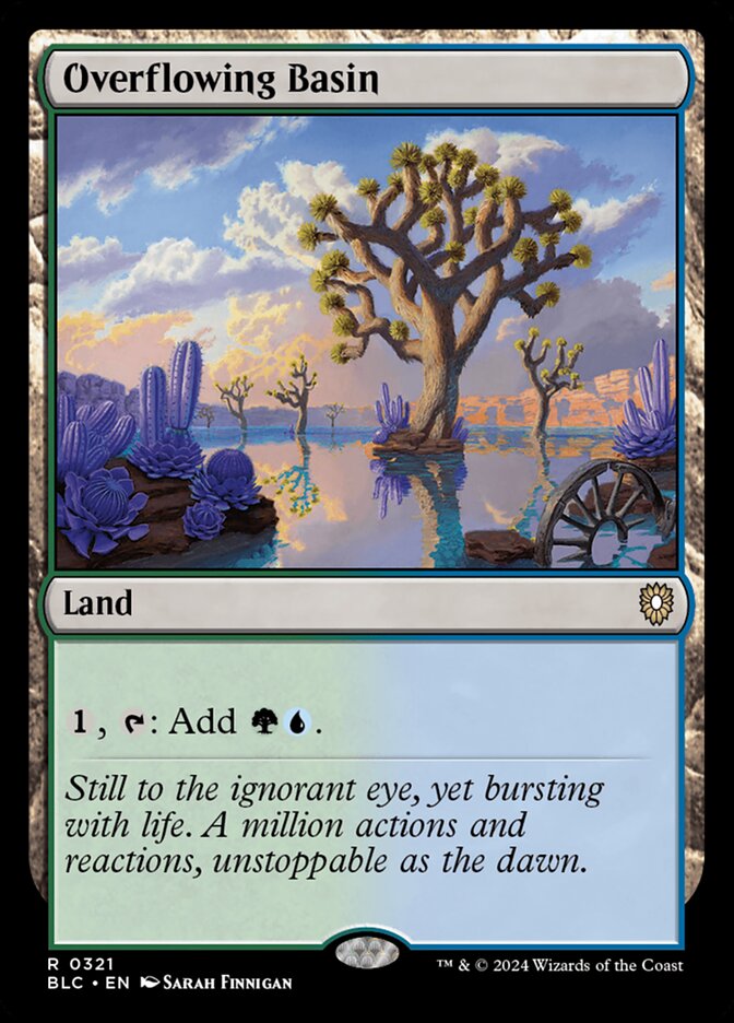 Overflowing Basin (321) - Bloomburrow Commander (BLC)